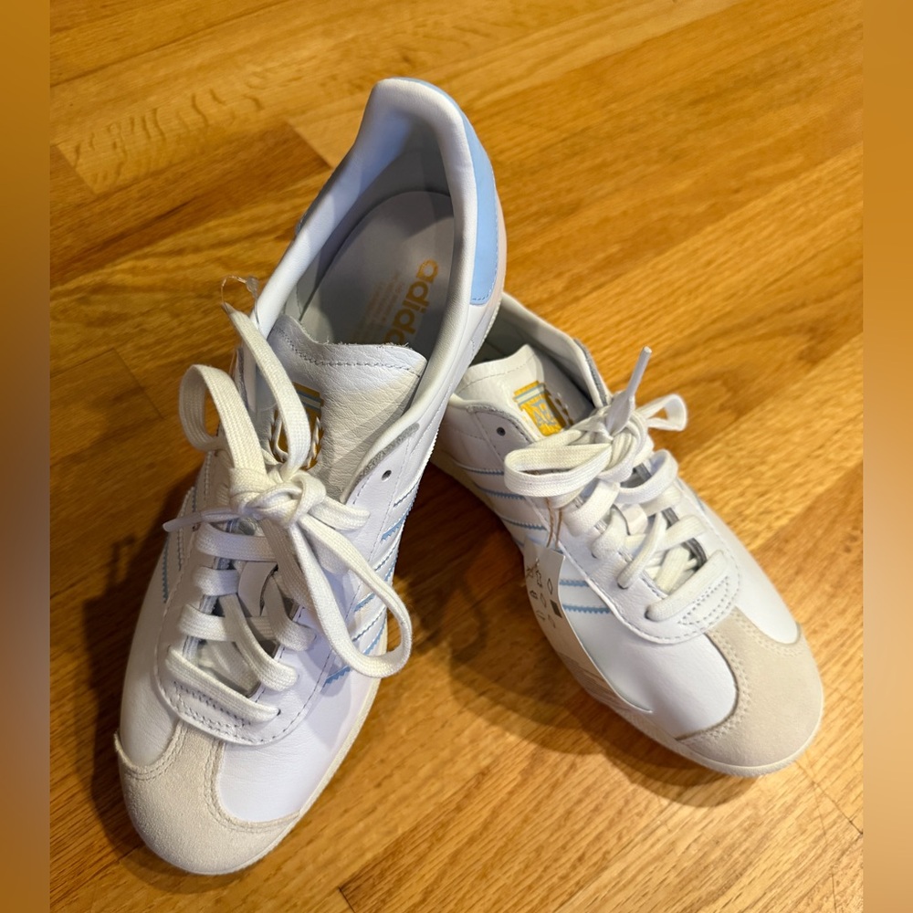 Adidas Gazelle Argentina White/Blue Size 8 EU 41 1/3 - Picture 5 of 13